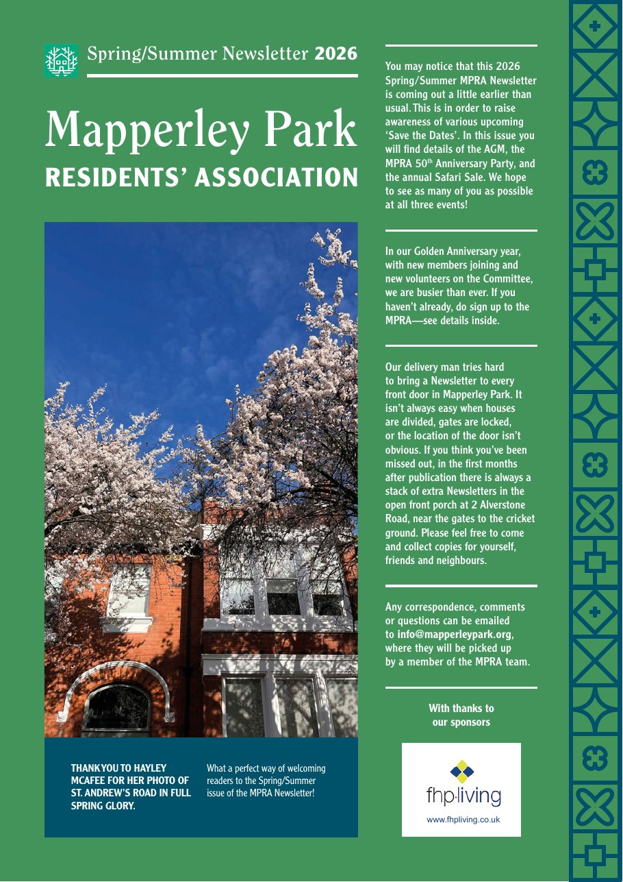 Front cover of the Spring/Summer 2026 newsletter